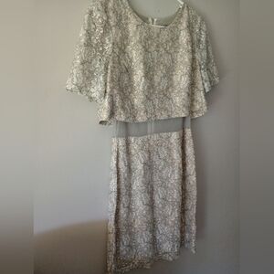 Elegant Lace Overlay Dress